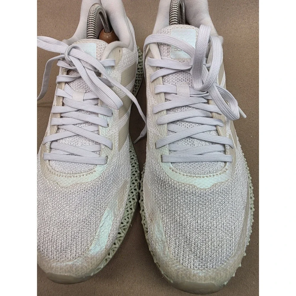 Adidas (Sz 10) Parley x 4D Run 1.0 LTD White Iridescent Running Shoes FW1229